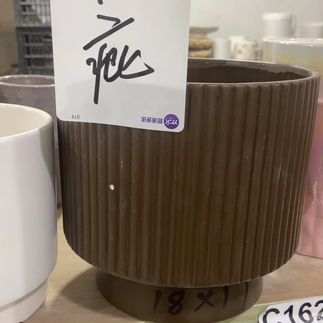 红陶高温陶瓷花盆