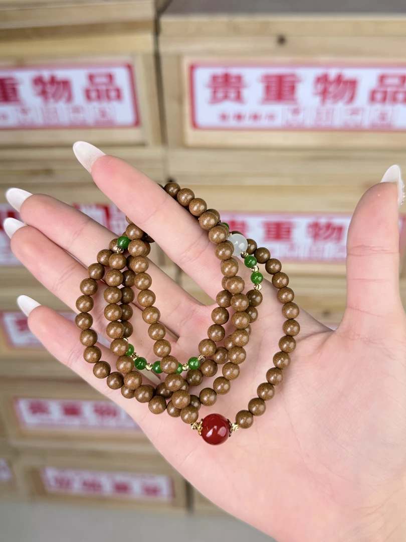 鹅梨香手工合香珠项链款D009无礼盒无证书