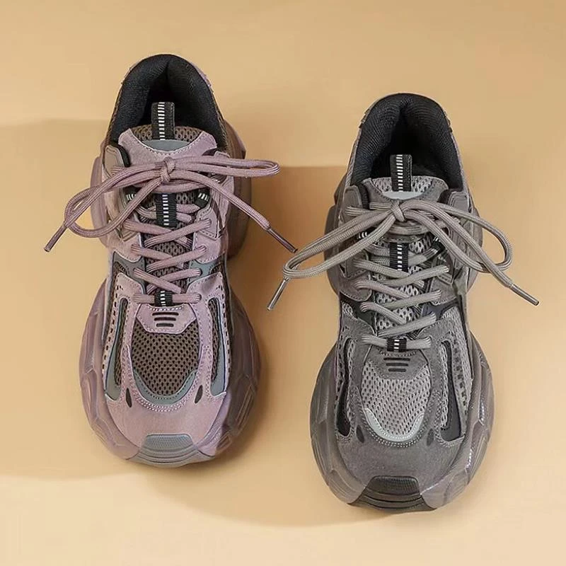 这也太好看了吧老爹鞋女百搭情侣厚底休闲增高灰色运动男时尚百搭