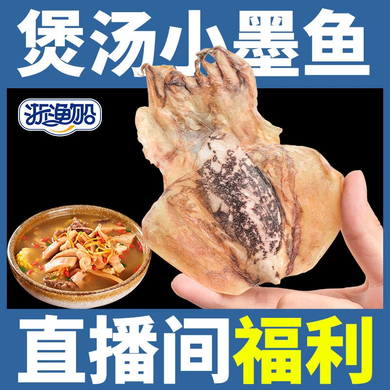 浙渔船正宗东海淡晒淡干墨鱼干迷你小墨鱼目鱼干乌贼干货海鲜干货