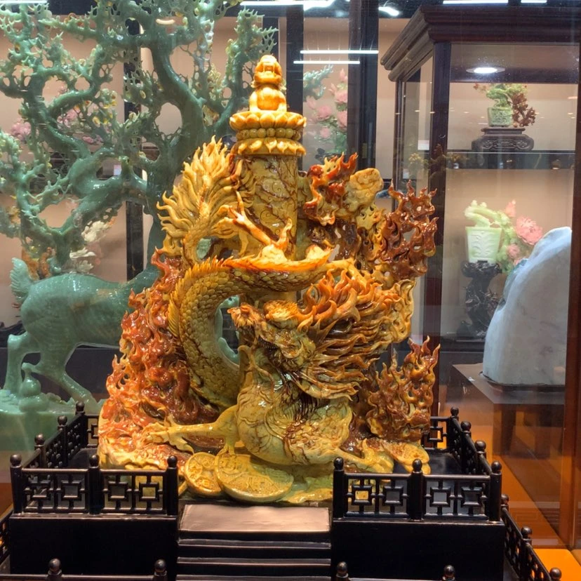 【闪购商品】未镶嵌蛇纹石玉摆件覆膜