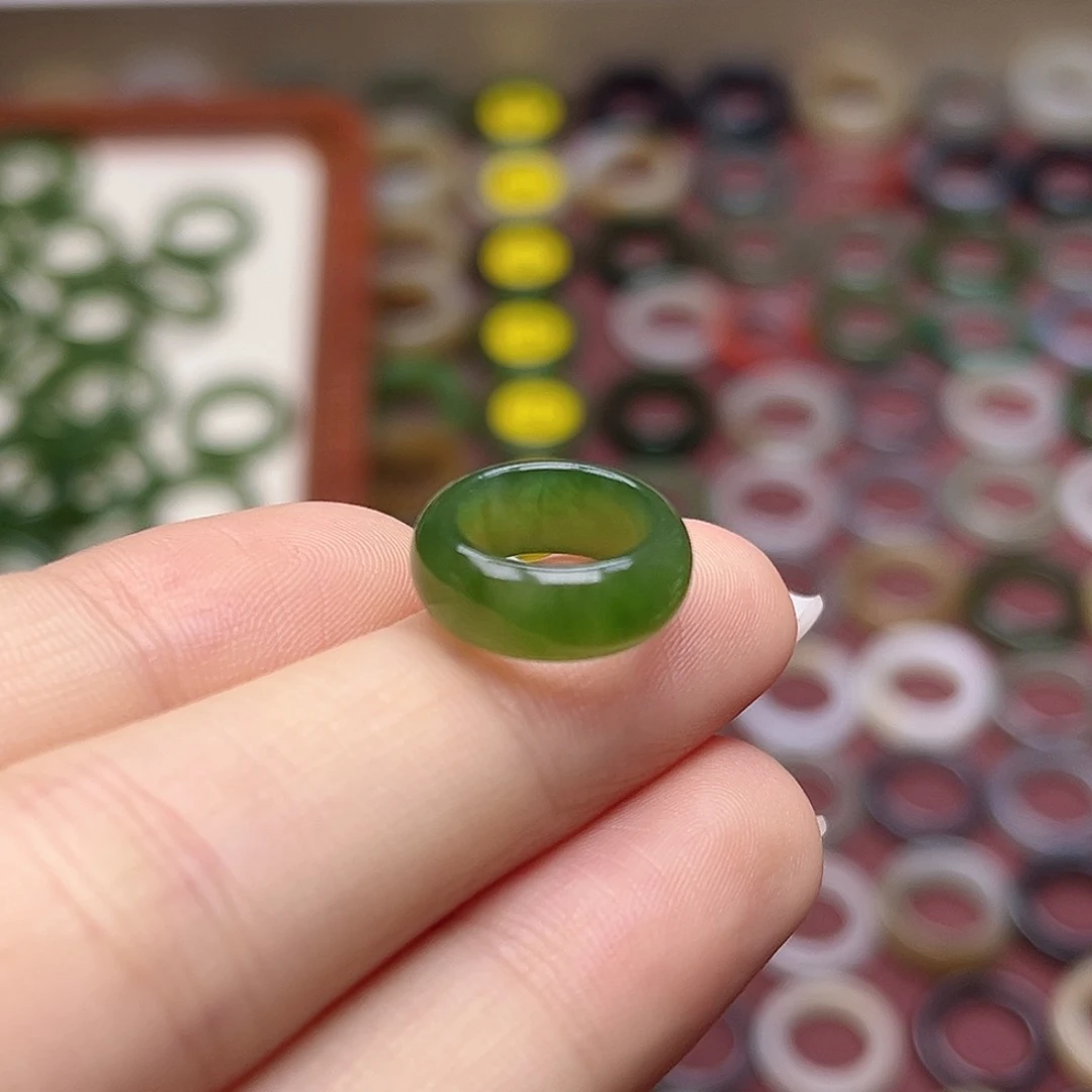 和田玉戒指未镶嵌不****福