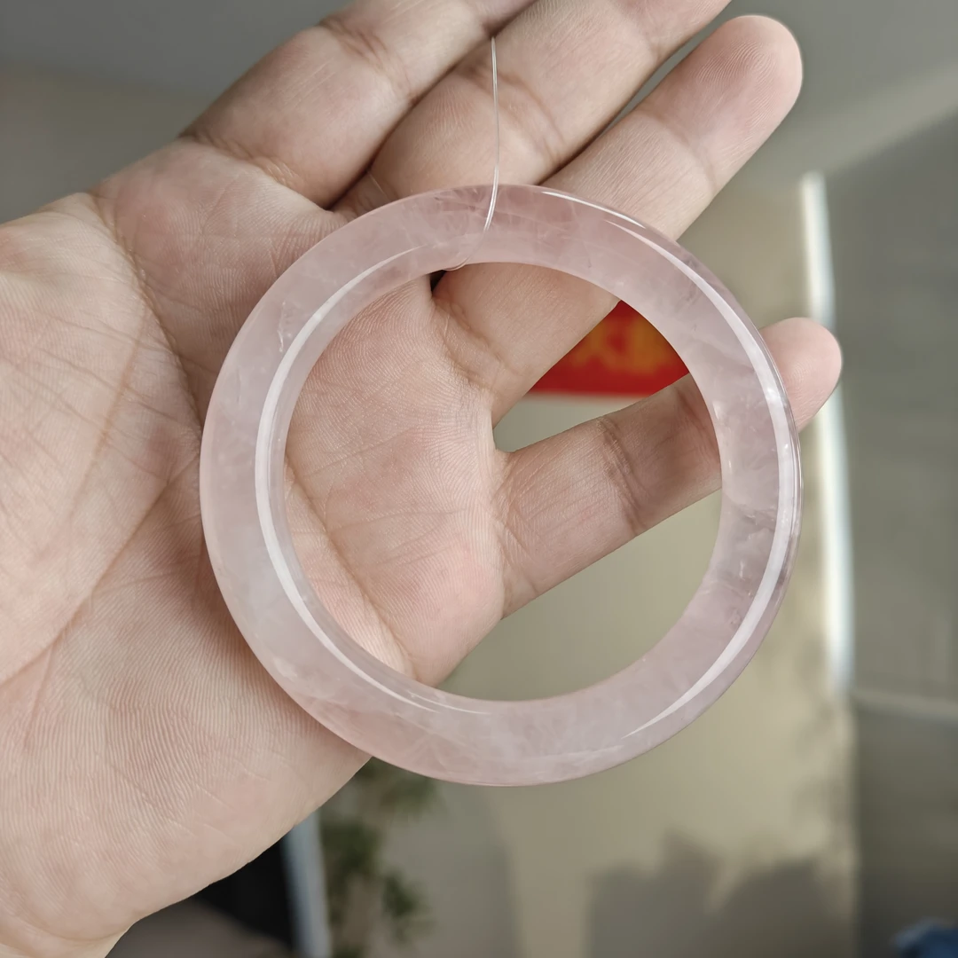 粉晶圆条手镯多样性发一