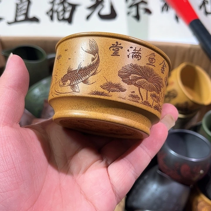 茶杯紫砂全手工紫砂主人杯