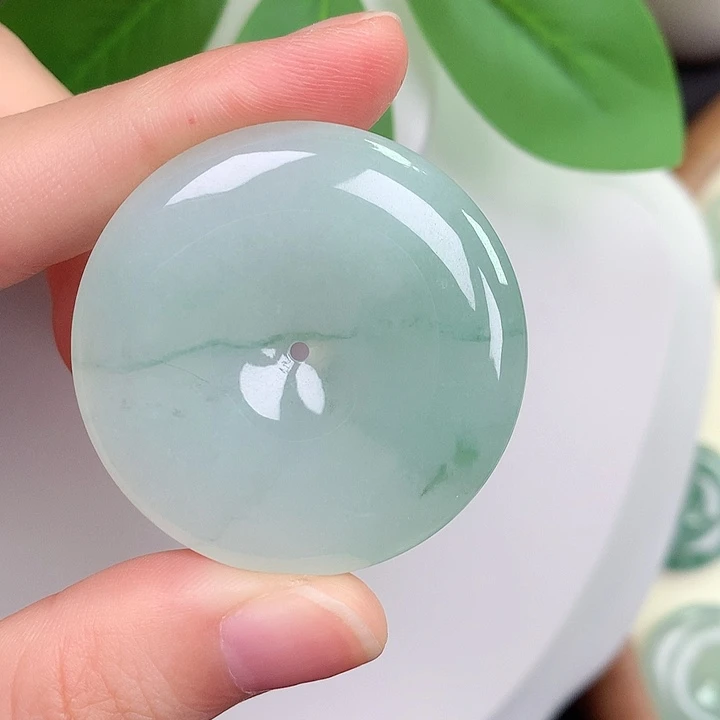 颈饰未镶嵌翡翠平安扣 38.5-6.3mm