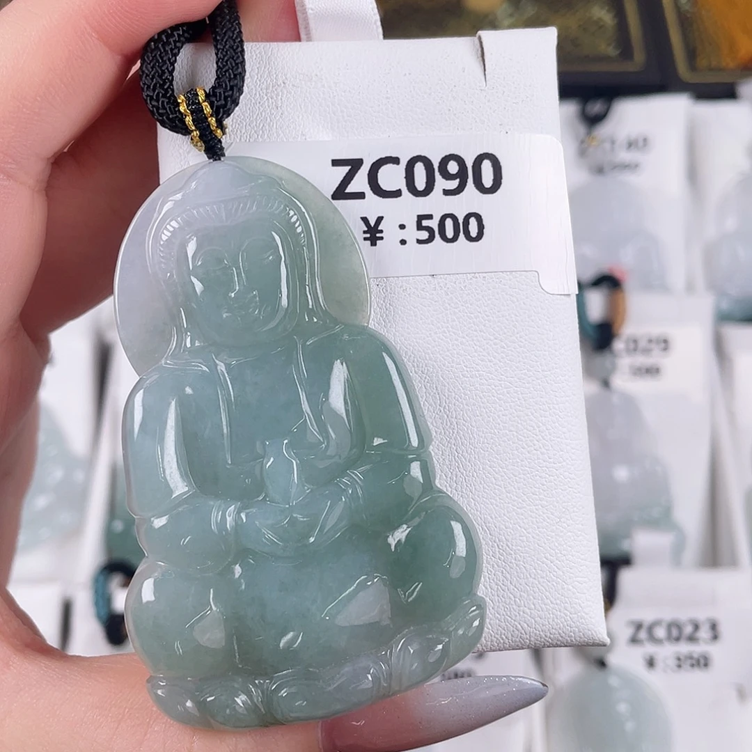 翡翠未镶嵌颈饰zc090