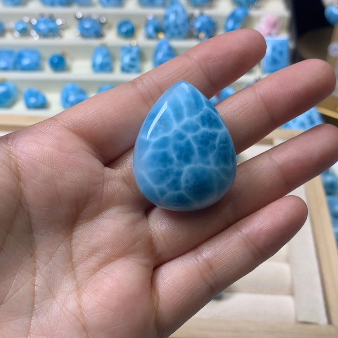 针钠钙石（海纹石）未镶嵌吊坠(不含链)舞*一