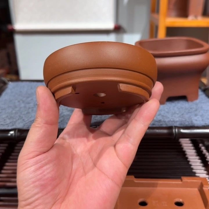 紫砂花盆原矿紫泥