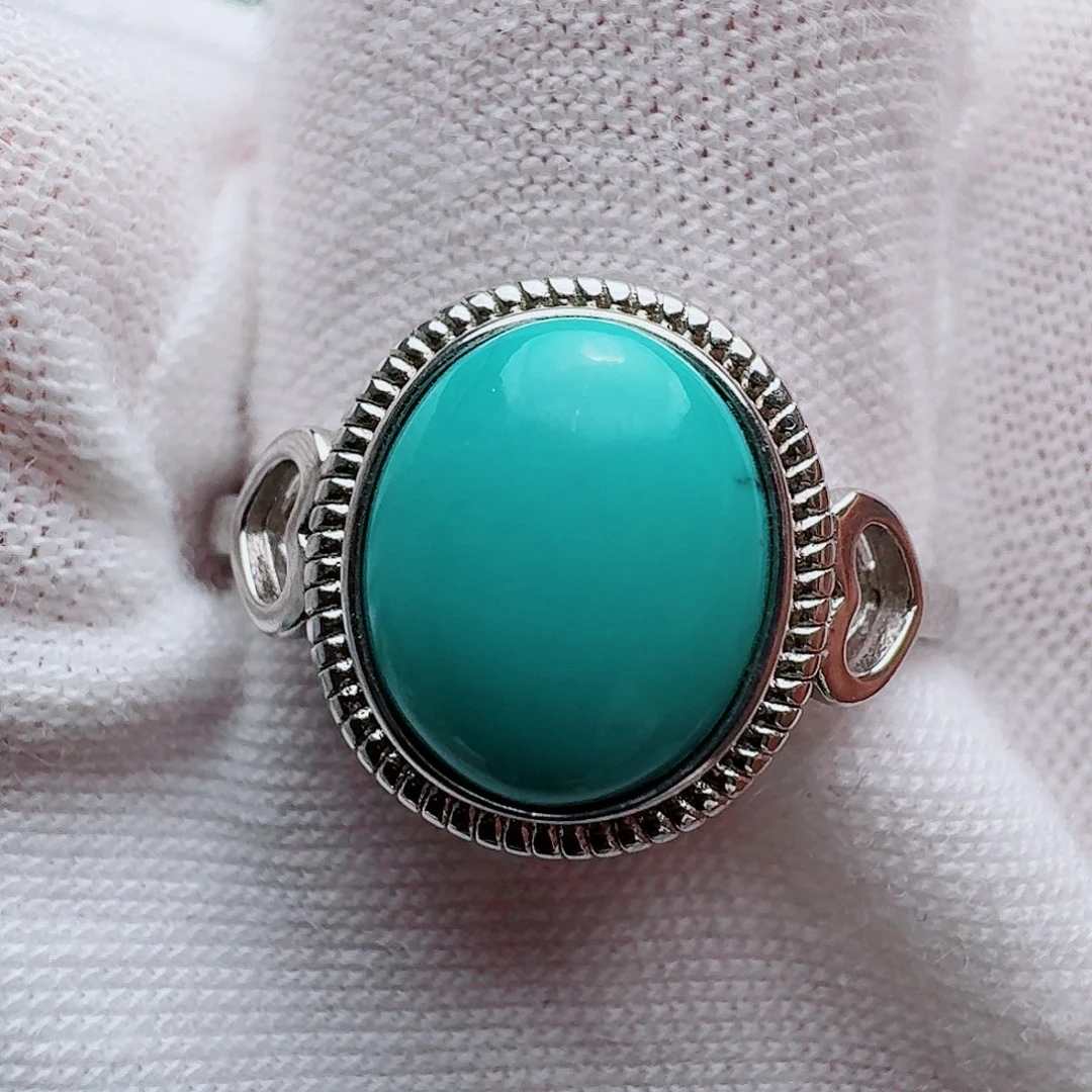 银S925镶嵌绿松石珠宝奇石