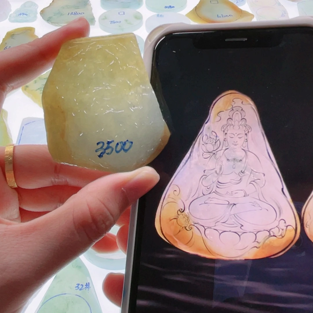 定制翡翠未镶嵌天然