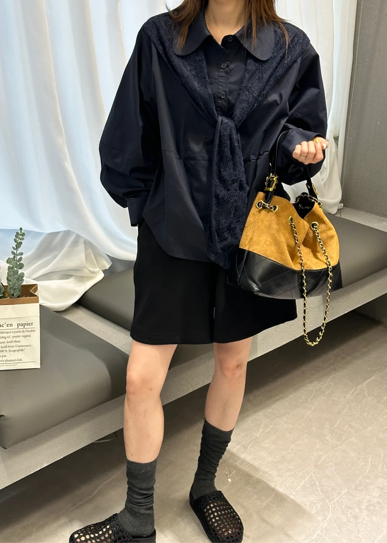 3278【PINGJIE】2025新款衬衣）时尚休闲潮流舒适百搭洋气衬衣