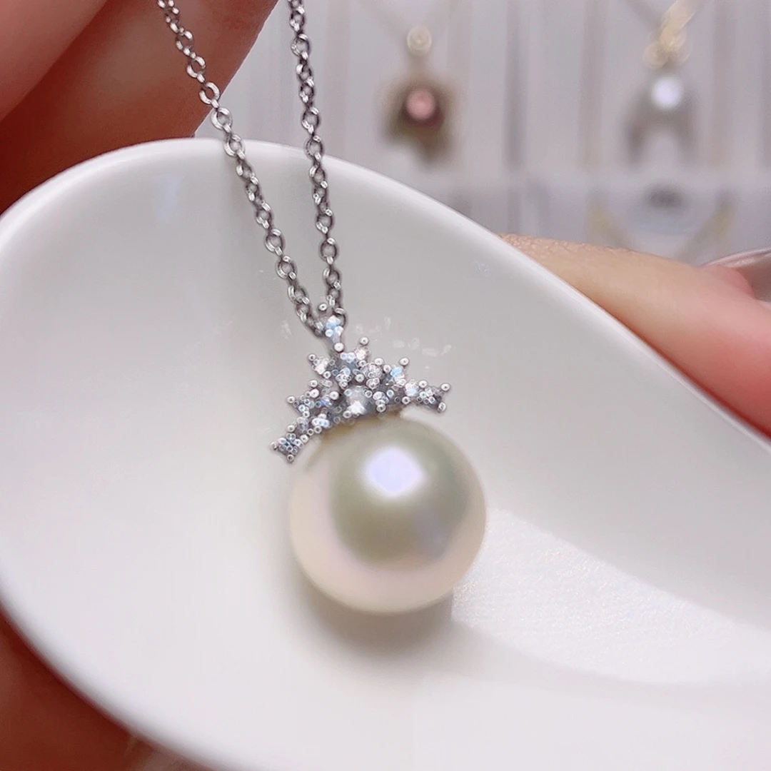 未镶嵌淡水珍珠吊坠(赠链)