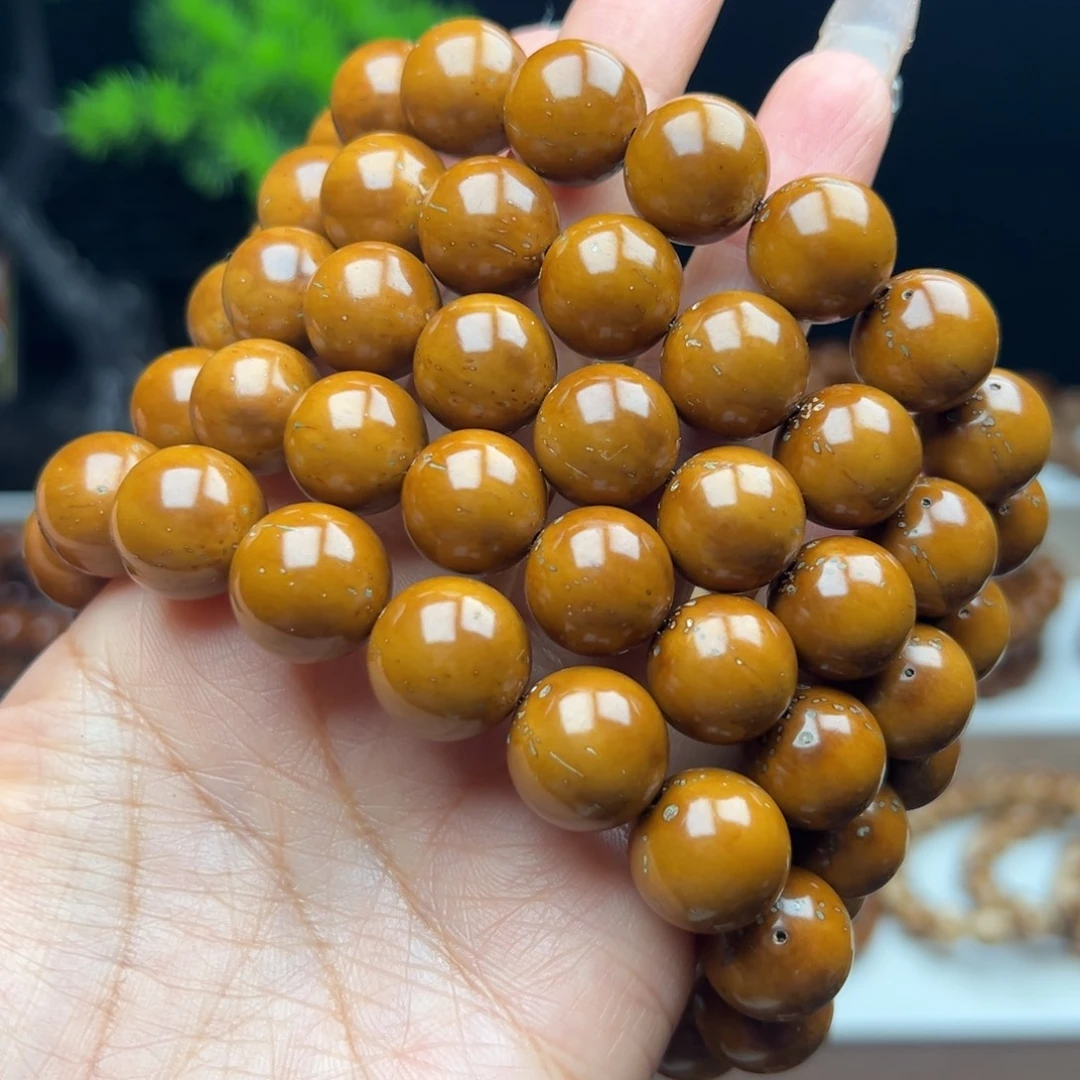 手串紫金鼠卡13.6半实心光珠 练手款