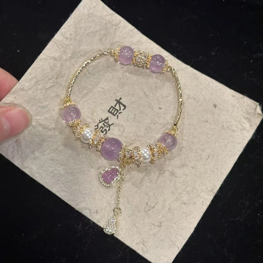 D65 （紫萱2.0 ）薰衣草紫水设计款手串 颜色微差