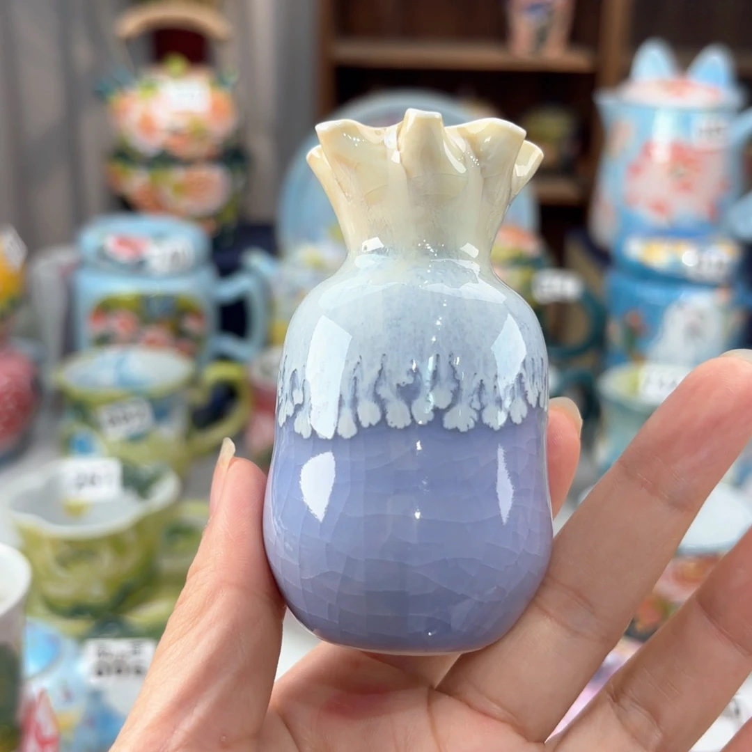 景德镇手绘高温釉下彩陶瓷茶具