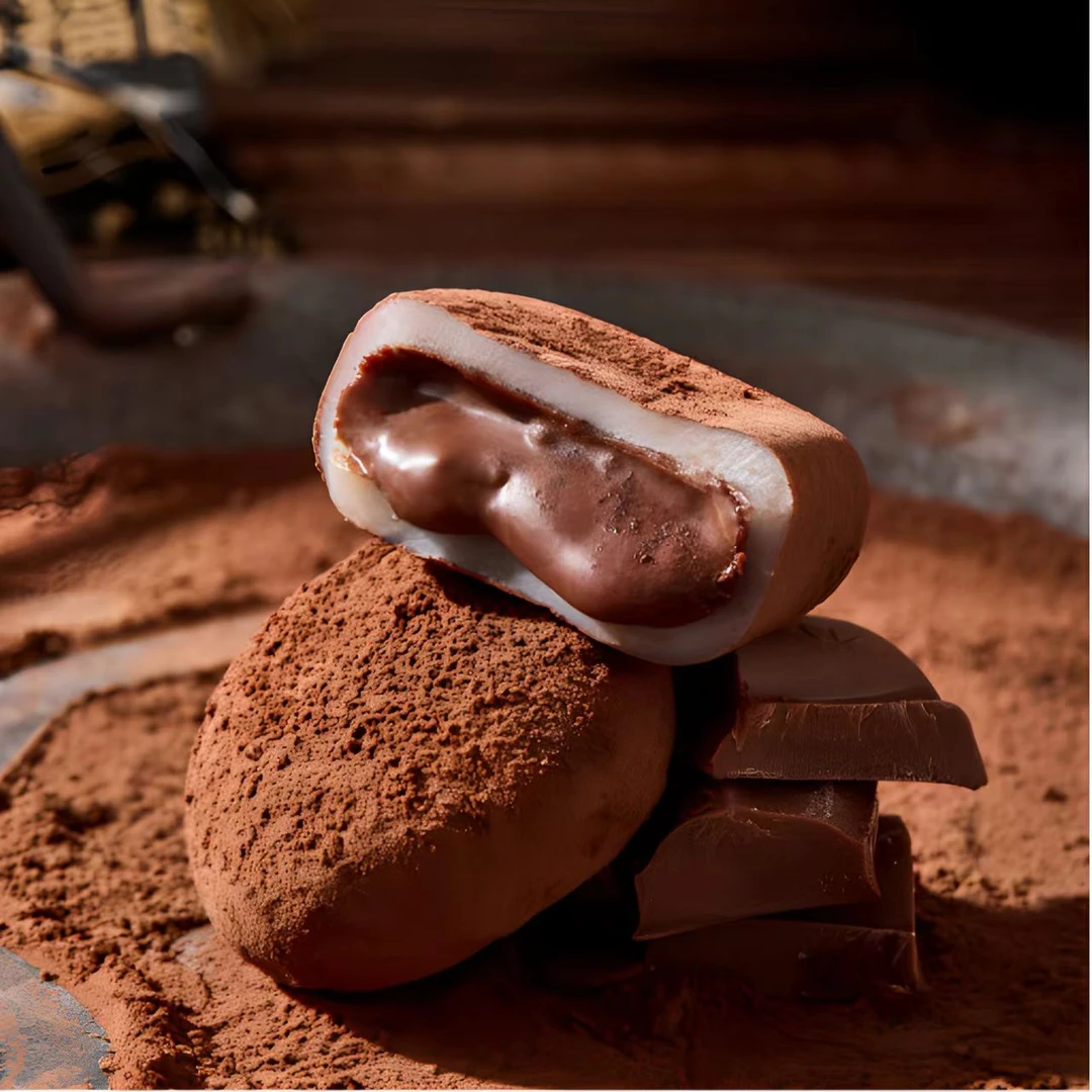 泥巴派巧克力脏脏福团可可夹心糯米糕点雪媚娘独立包装代餐食品