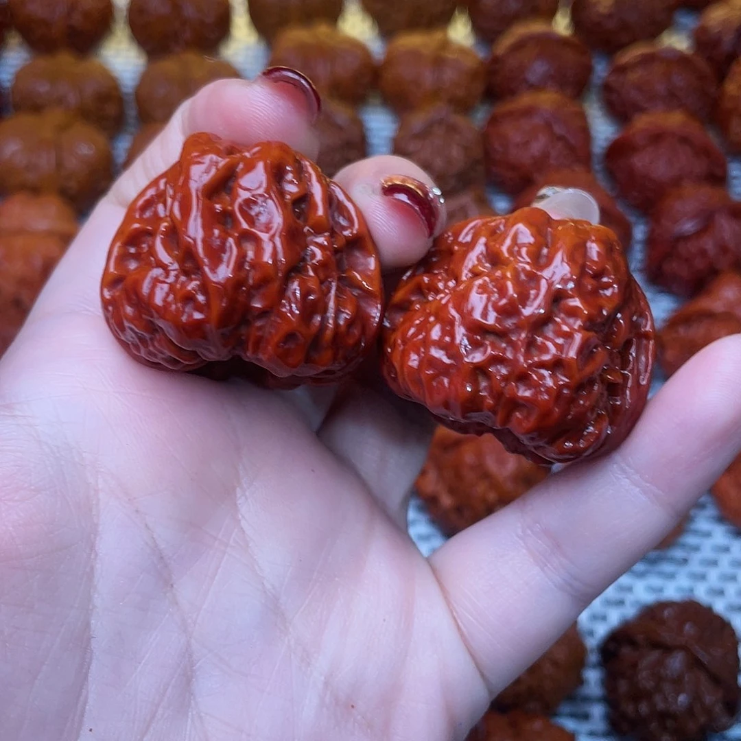 桃核吊坠文玩核桃 手把件 蛤蟆头 36