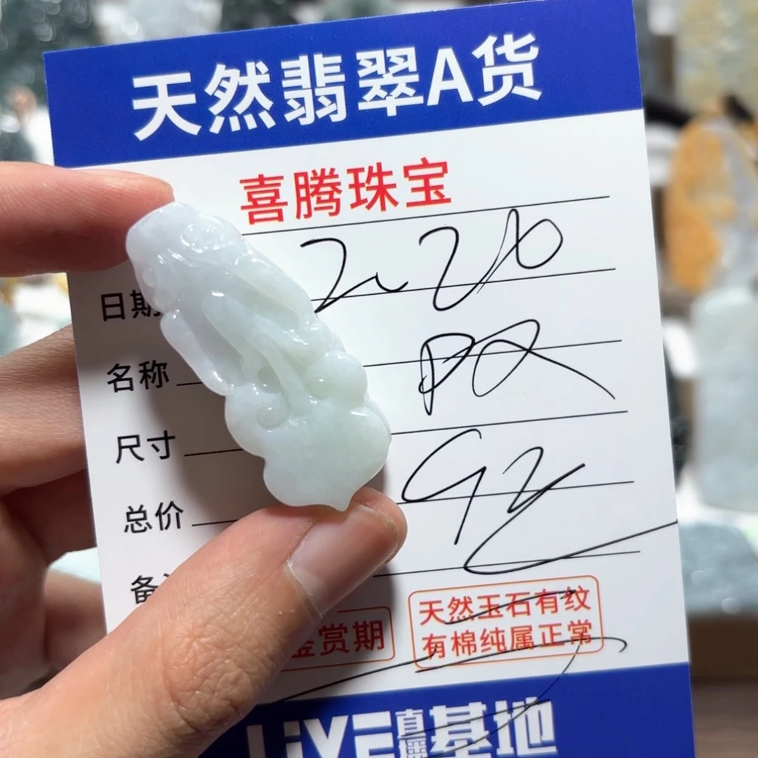 翡翠颈饰未镶嵌貔貅