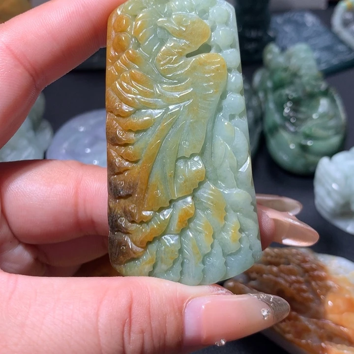 翡翠未镶嵌颈饰保真天然A货翡翠