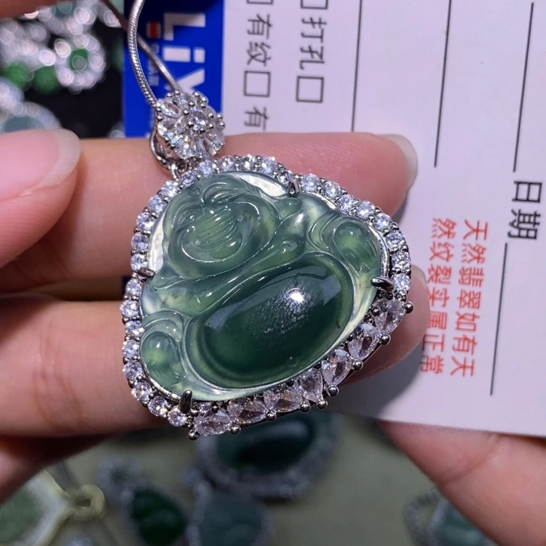 颈饰未镶嵌翡翠天然