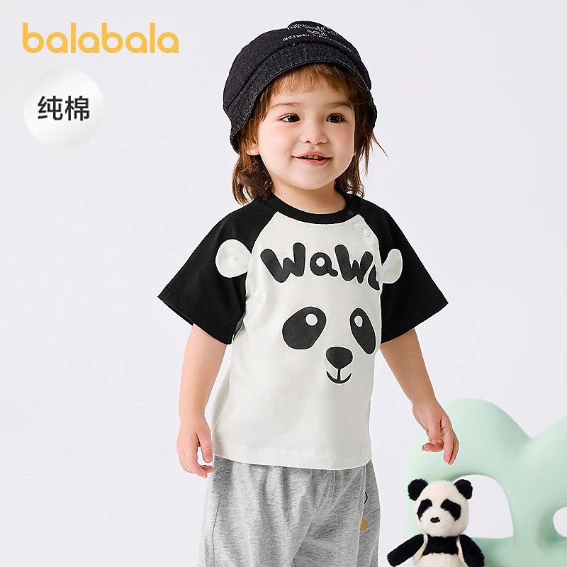 t恤上衣女童男童短袖宝宝衣服婴儿新款夏装巴拉巴拉背心清仓