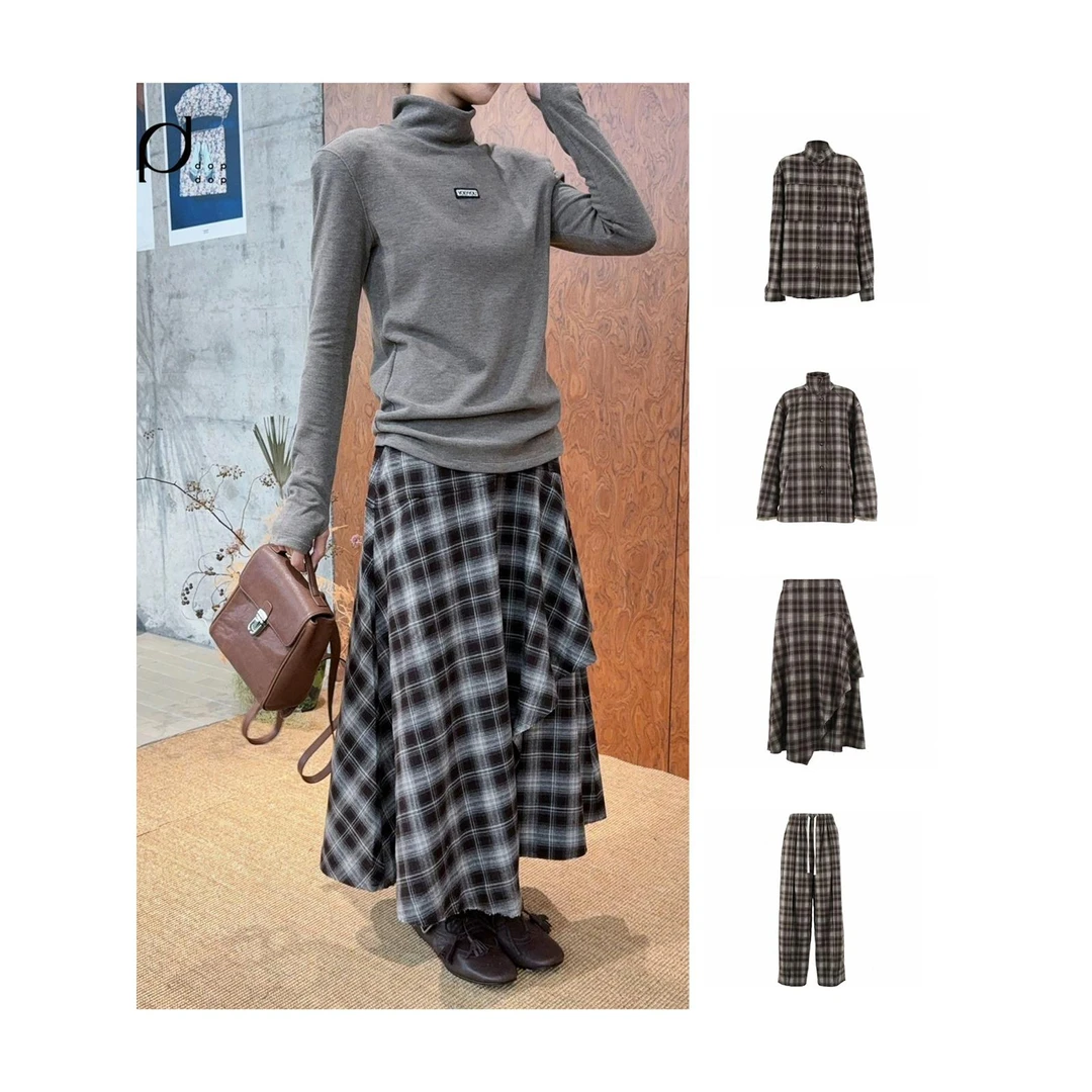 YOEYYOU2025冬复古贴袋衬衫棉外套半裙长裤系列dopdop买手店