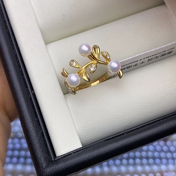 颈饰银S925镀金镶嵌淡水珍珠