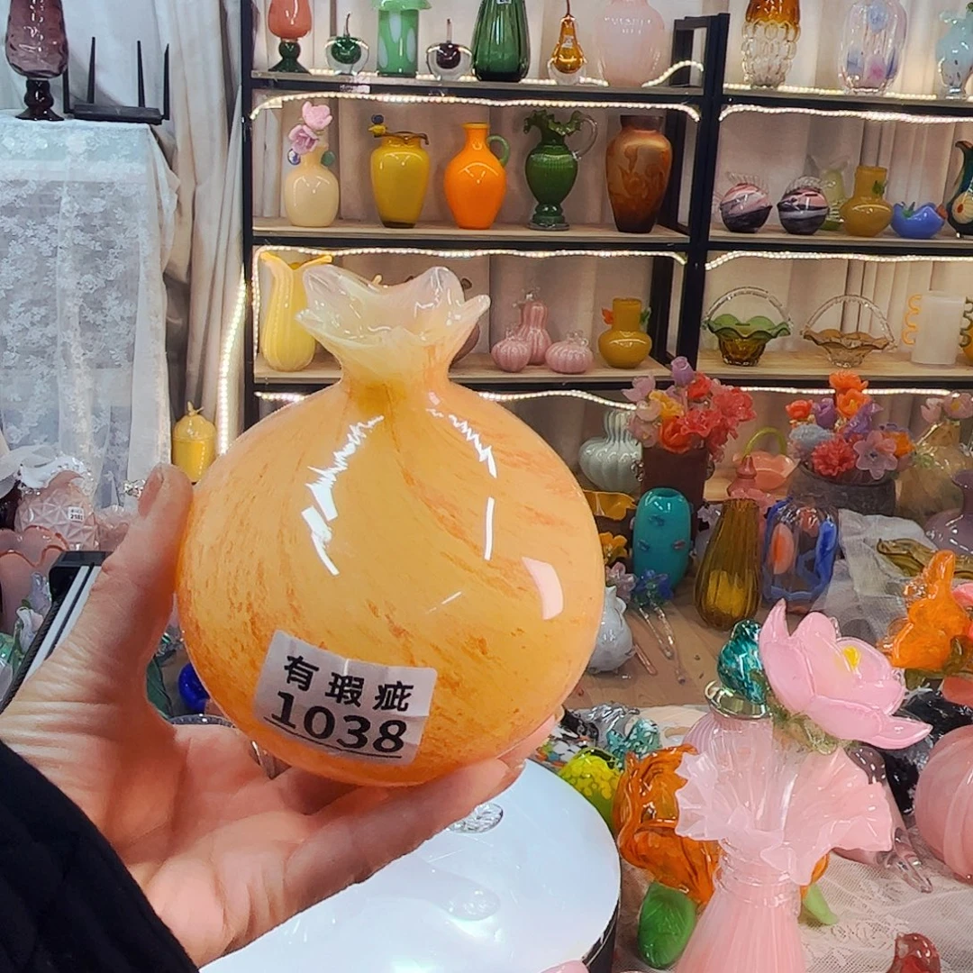 石榴瓶瑕家悦琉璃工艺品