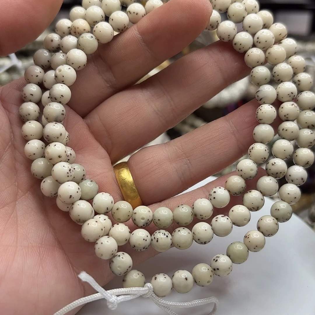 手串星月菩提7龙蛋果冻大留白