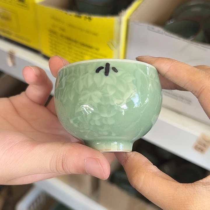 龙泉云间青瓷小米茶器