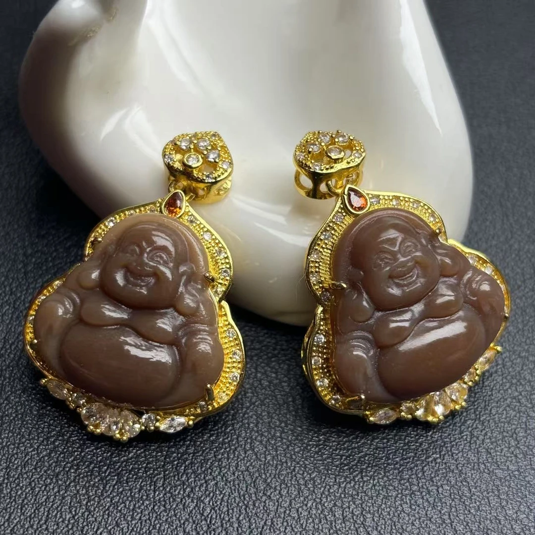 HT4569【任会长珠宝】和田玉佛公吊坠-配麻花链-多样性只发一件