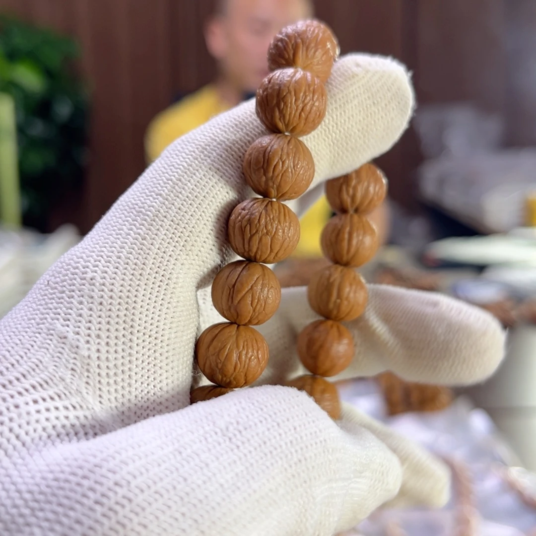 手串猴头核桃12+凤羽手持