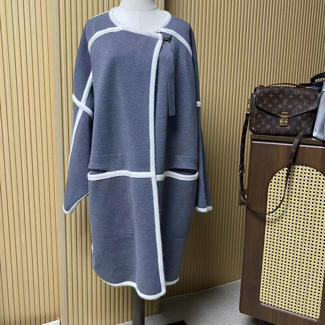 95新 Chloe/蔻依 蔻依灰色针织外套/XS码/619573878