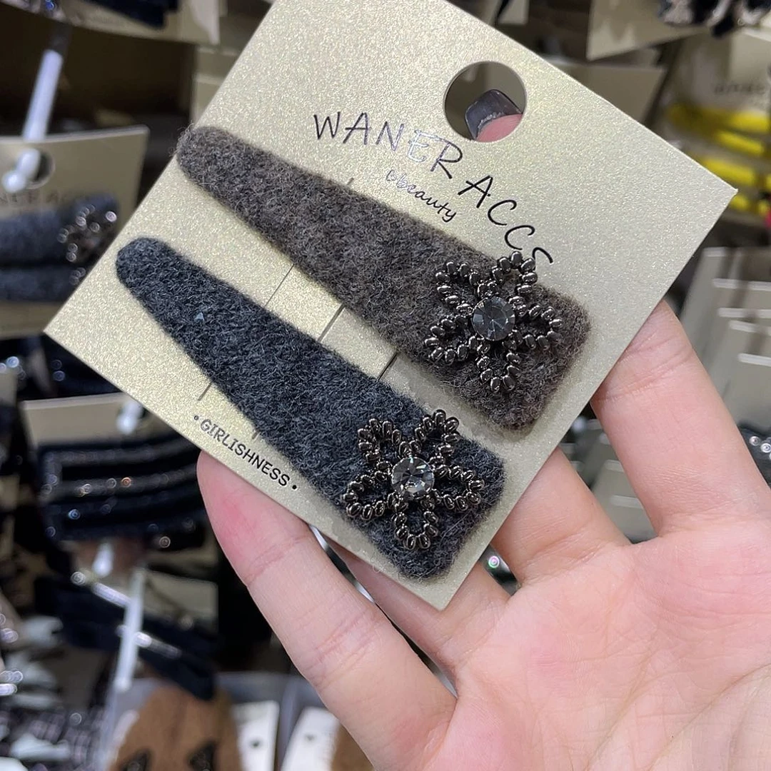 皮质非金属咖色灰色花花三角