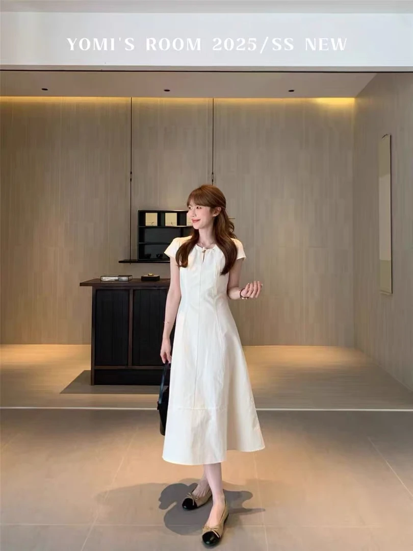 【庐州月】新中式收腰连衣裙气质高级知性夏季显瘦显白