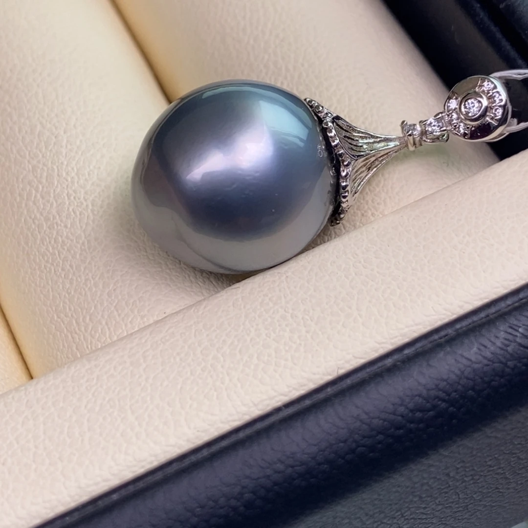 颈饰银S925镶嵌海水珍珠