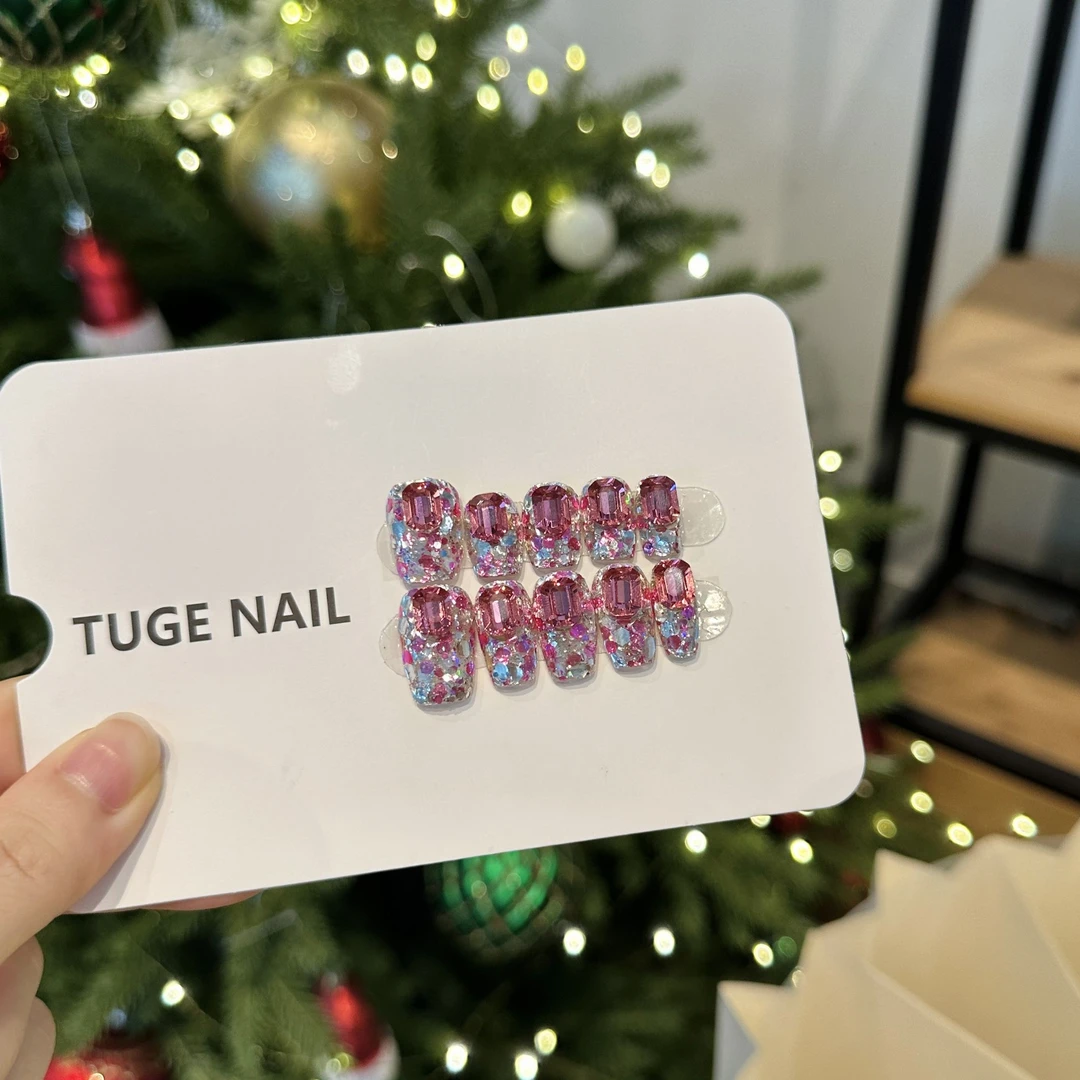 TugeNail "森林莓果”冰肌感樱花粉极简设计师款美甲芬达专属