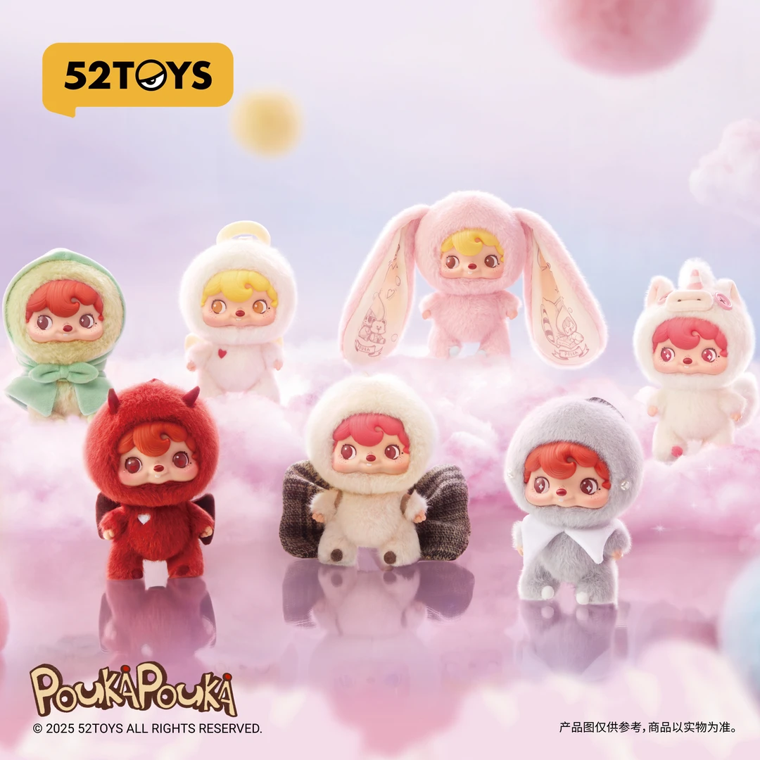 52TOYS波卡波卡PoukaPouka搪胶脸毛绒盲盒潮玩挂件宋茜张凯毅同款