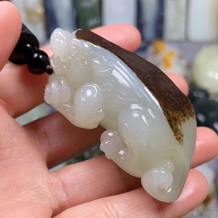 和田玉未镶嵌挂件