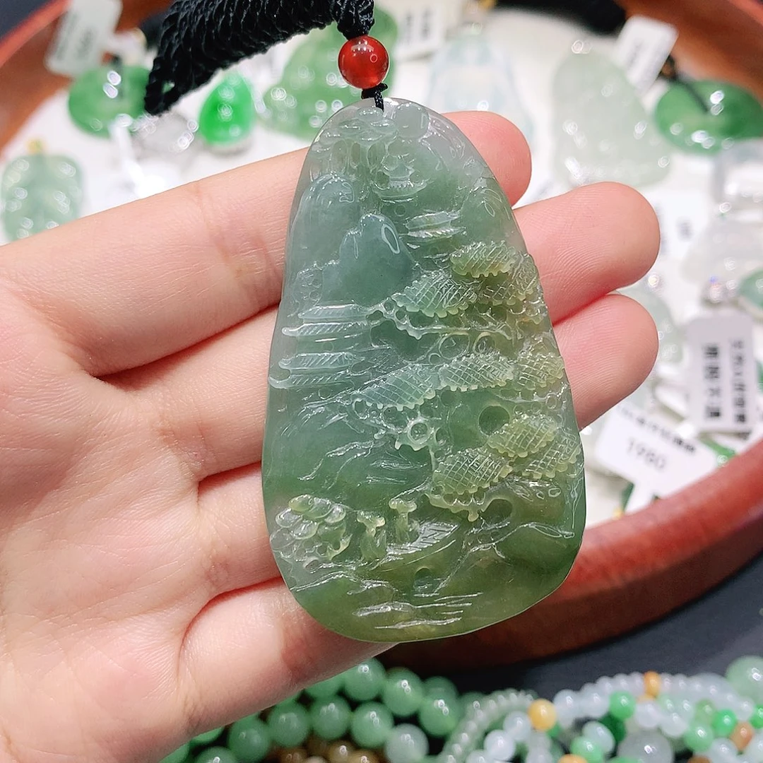 翡翠未镶嵌颈饰缅甸天然A货翡翠