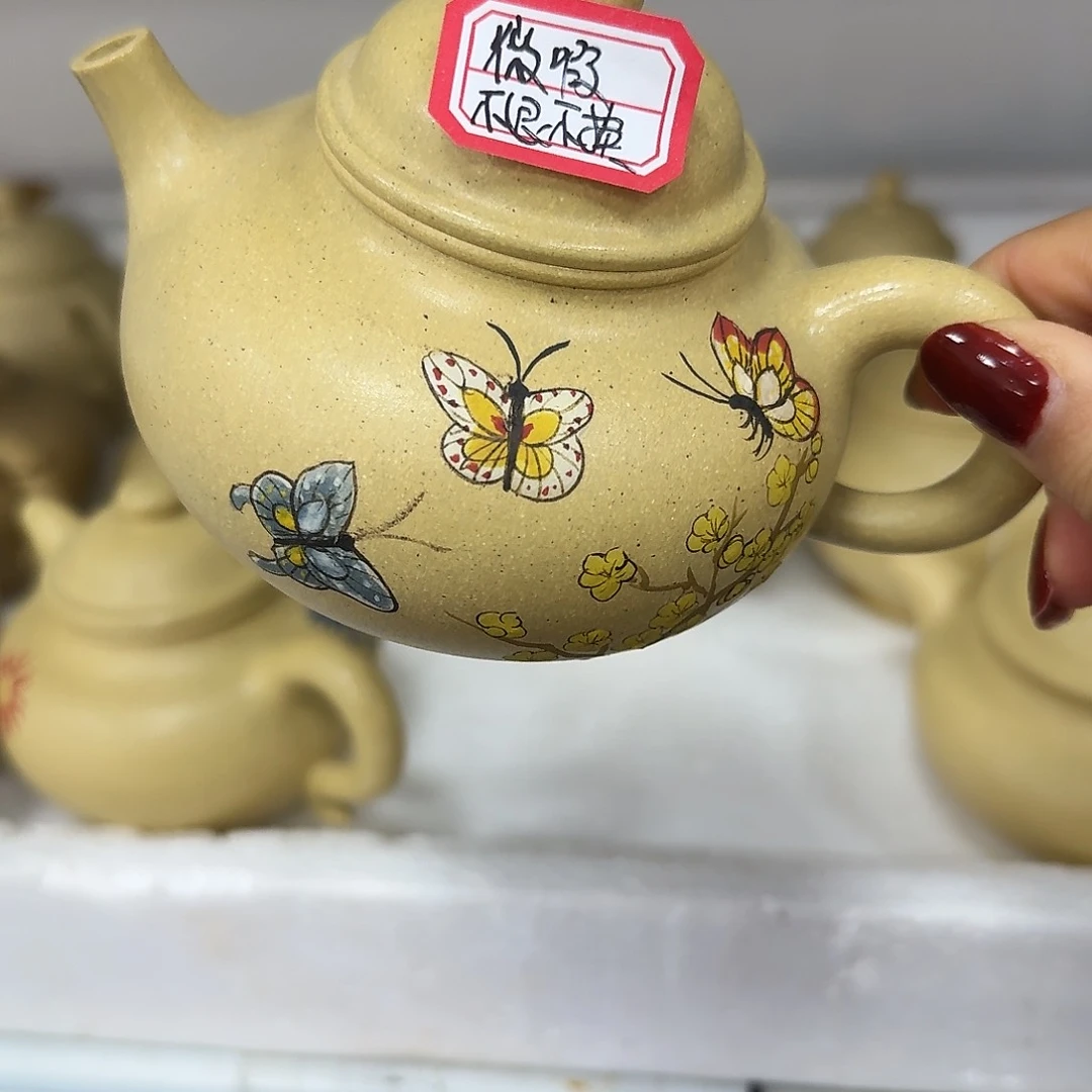 紫砂茶壶黄龙山原矿本绿260