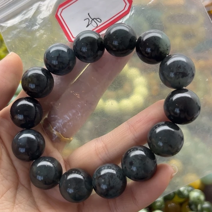 未镶嵌蛇纹石玉手链