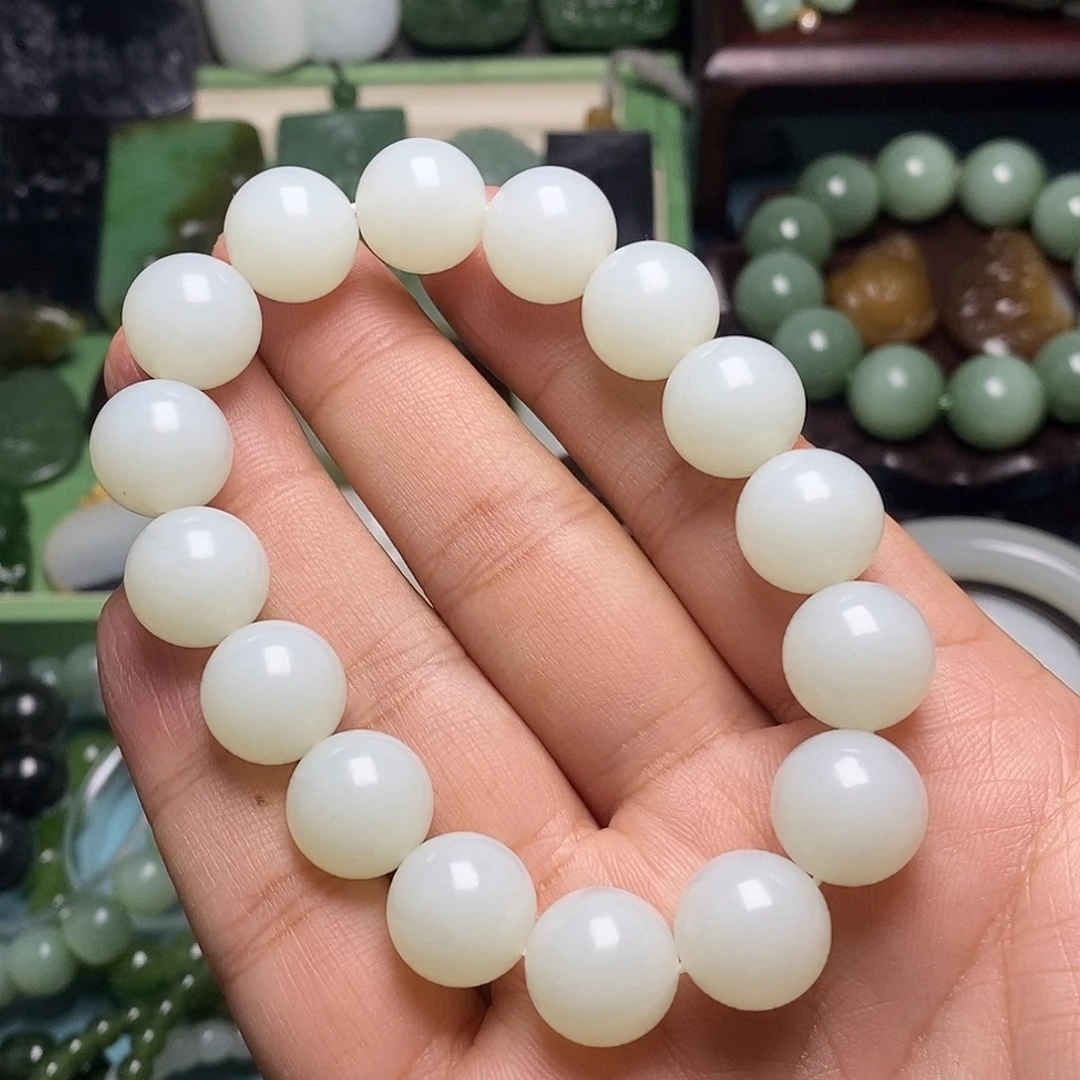 和田玉未镶嵌手串