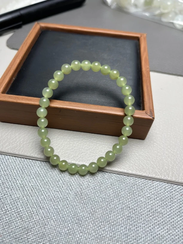 天然和田玉卡6手串时尚玉手串百搭女士精美