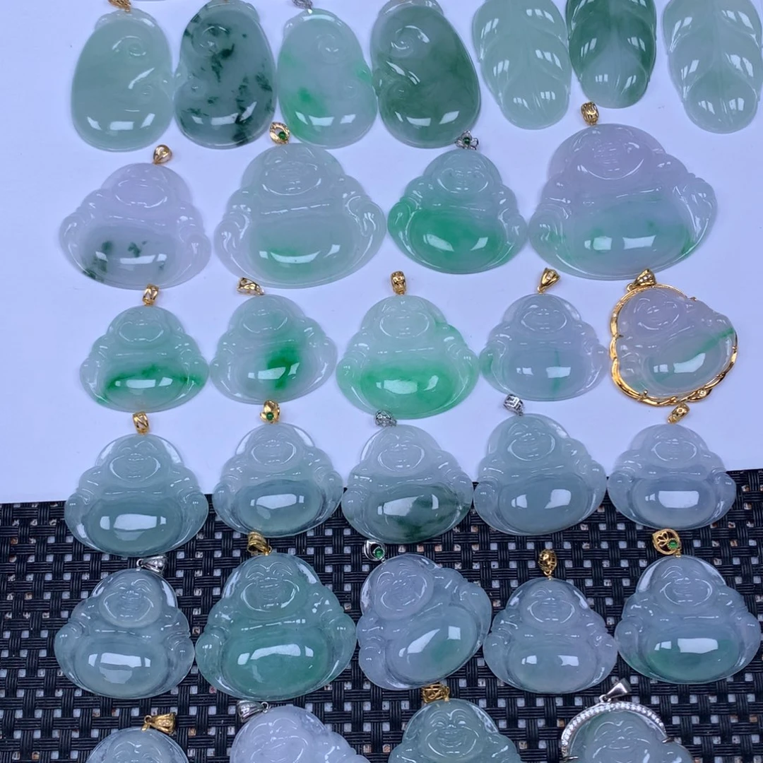 颈饰未镶嵌翡翠天然翡翠