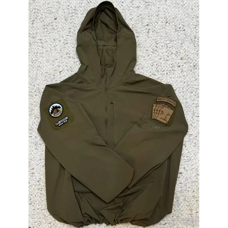 【军茑GAMMA系列】男士男款休闲防水连帽速干软壳