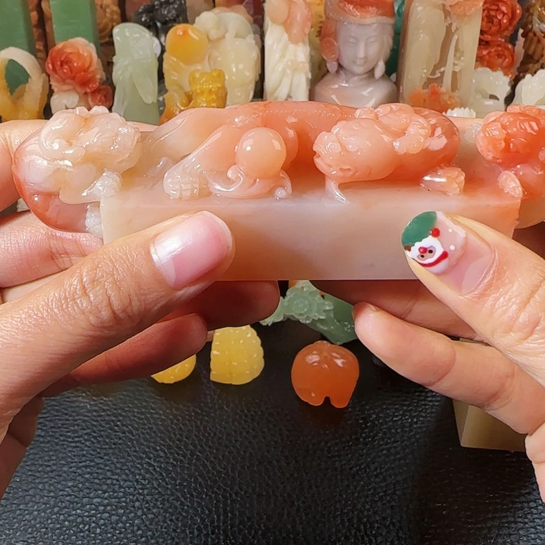 【闪购商品】寿山石印石哈*?寿山石印章