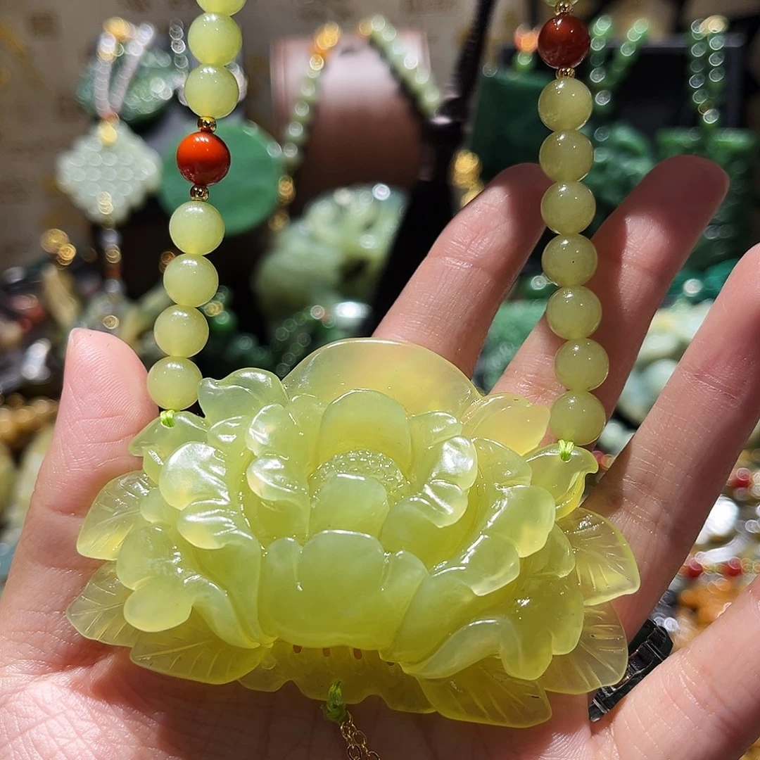 未镶嵌岫玉毛衣链