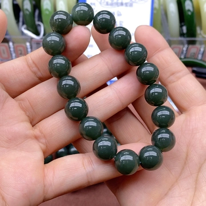 和田玉未镶嵌手链卡12