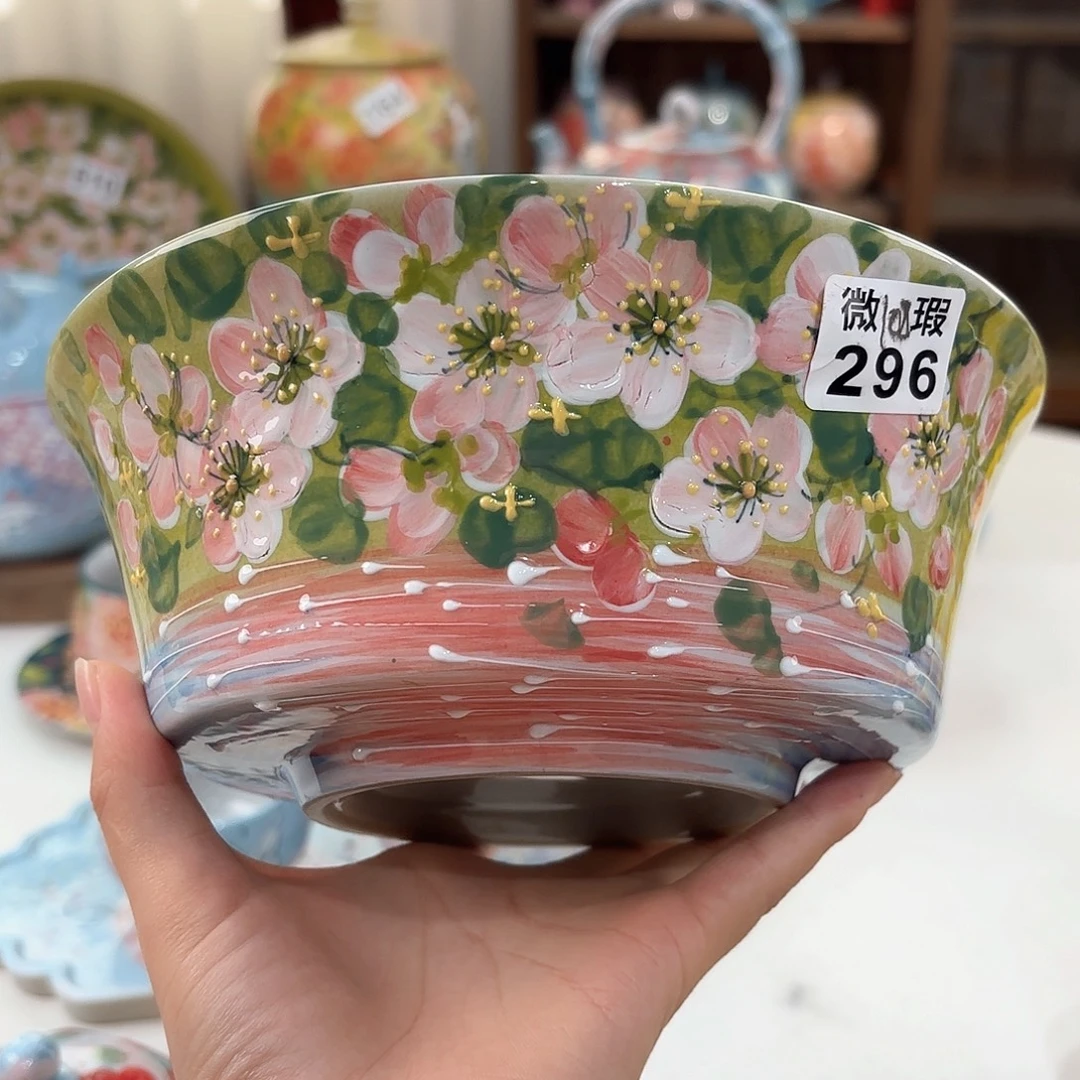 景德镇手绘高温釉下彩陶瓷茶具